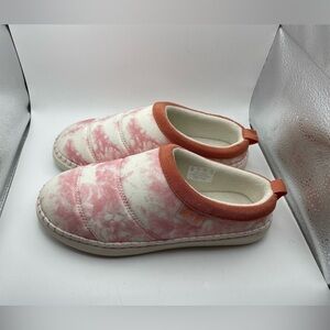 Dr. Scholls Cozy Vibes pink white slippers size 7